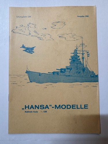 Hansa modelle 1250 - hansa, 1:1250