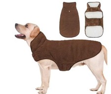 Plüsch‑Hundemantel, dick &