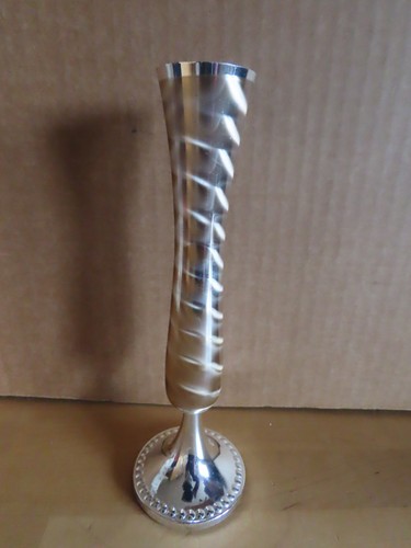 Vase schlank silberfarben
