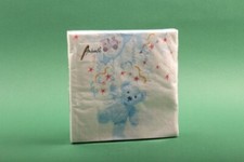 Servietten "Teddy Blue" 33x33