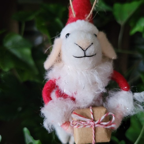 Gefilzte maus santa - gefilzte,
