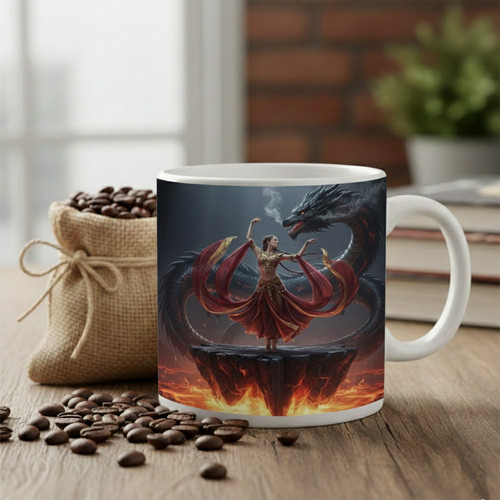 Tasse drachentänzerin - tasse, "drachentänzerin"