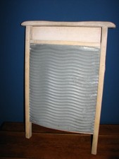 Altes Waschbrett  Holz Zink