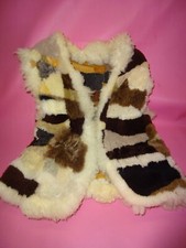 Vintage Fell Weste echt Fell