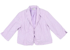 CANDA C&A Blazer Damen 44 Lila/Flieder 100 % Leinen Sommer Jacke