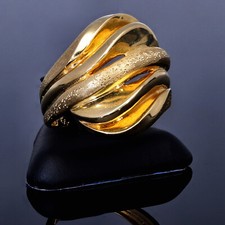 Rustikaler breiter ring 585 - rustikaler,