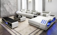 Lederpolster Design Ecksofa