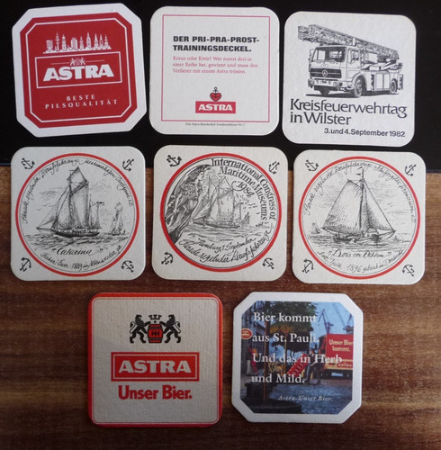 Bierdeckel hamburg astra - bierdeckel,