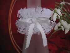 Kerzenschmuck Tropfschutz  Kommunion Taufe  weiß(D3,5-5cm)