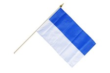 Blau-Weiß Stockflagge Flaggen