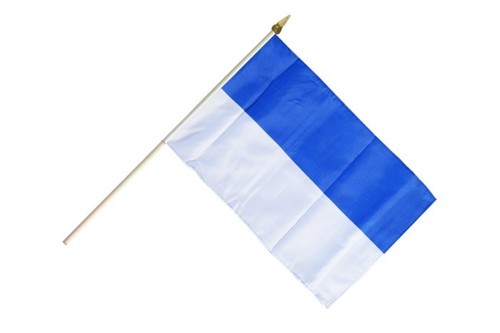 Blau weiß stockflagge flaggen - blau-weiß,