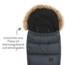 odenwälder Fußsack Babyschlafsack Marlon Kinderwagen anthrazit 24