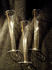 Leonardo Strada Gold-spirale  3 x Sektflöte Champagner-Gläser Sekt-Glas Gläser