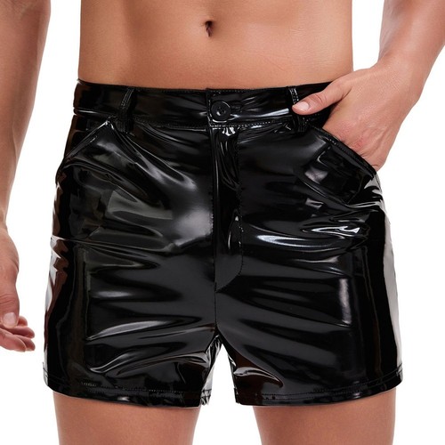 Herren schwarz solide pvc - schwarz,