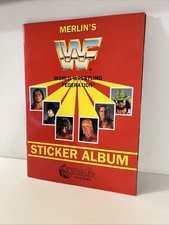 Merlin Komplett! WWF Wrestling 1992 Alle Sticker Sind Eingeklebt! Guter Zustand