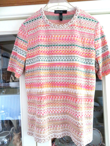 Marc cain shirt gemustert - shirt, gr.