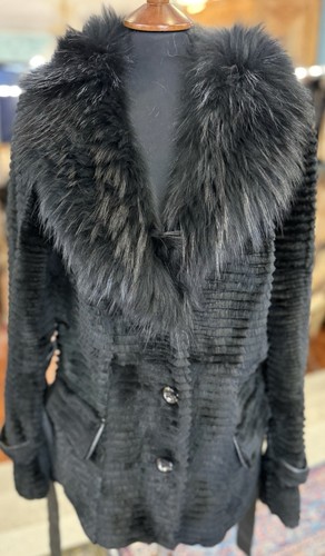 Cincilla rex pelzjacke schwarz - cincilla,