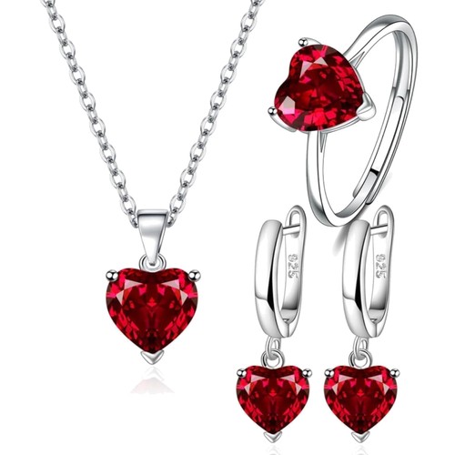 Schmuckset damen herz - schmuckset, ringe
