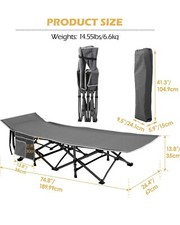 Feldbett klappbar campingbett - klappbar,