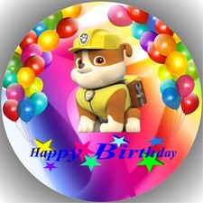 Tortenaufleger Geburtstag Party Tortenbild Fondant Oblate Paw Patrol T16
