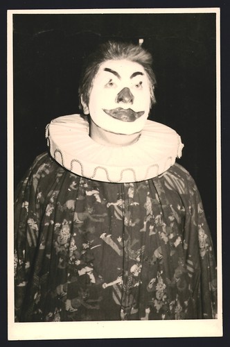 Fotografie geschminkter clown - geschminkter,