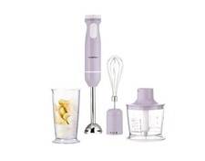 SILVERCREST Stabmixer-Set, Mixer stufenlos einstellbar 600W 3 in 1 lila