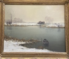 Öl Gemälde - Winter