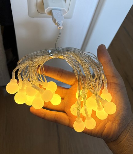 Led lichterkette kugelkranz - led,