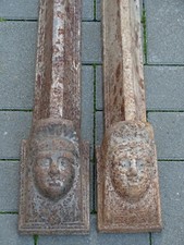 Kaminböcke Gusseisen Holzhalter Kamindeko Brennholz Kamin Zubehör Frankreich