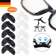 5/10/20 Paare Adhesive Nasenpads Anti Rutsch Silikon Brillen Pads für Gläser DE