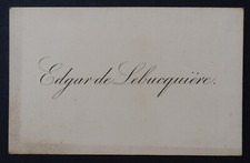 Visitenkarte NOBLESSE EDGAR DE