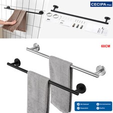 60CM Handtuchhalter Ohne Bohren Badetuchhalter Wandmontage Handtuchstange 