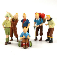 6pcs Tim Struppi Figures