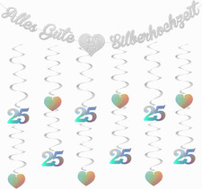 Silberhochzeit Deko, Alles