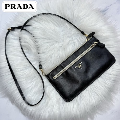 Prada saffiano leder crossbody - prada,