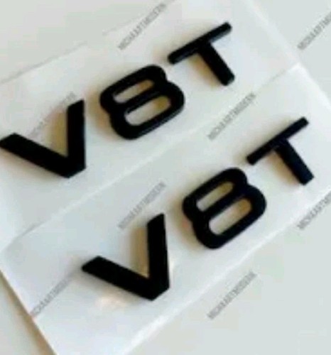 Schwarz matt v8t logo - schwarz,