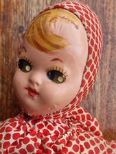 alte vintage Puppe rot weiße