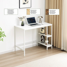 Schreibtisch 100–140 cm (76 cm hoch) – Einfacher Büroschreibtisch/Computertisch