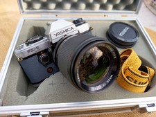 Yashica FX-D Quartz mit neuem Leder, neuen Dichtungen und Spiegeldämpfer