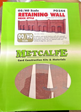Rote Backstein Stützmauern "OO" Stärke Metcalfe PO244 Karte Kit