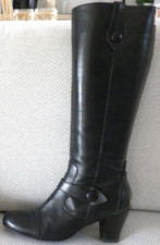 Passarella Impressionen Stiefel schwarz Leder Ohne STIEFELSPANNER Gr 40 7 NP180€