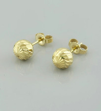 Ohrstecker Kugeln Gold 585 * 7