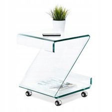 Couchtisch Glastisch Rollen