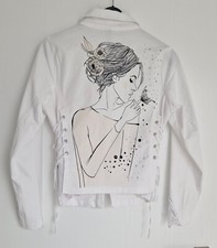 DAMEN JACKE mit SPITZE/STRASS