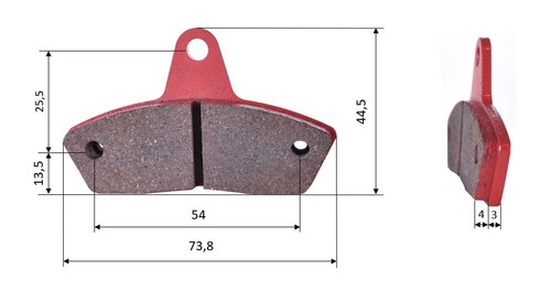 Set brake pads - of, (2