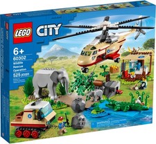 LEGO® City 60302 Tierrettungseinsatz Neu & OVP - EOL 2022 Elefant Krokodil Affe