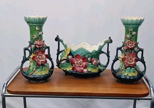 Barbotine jardinière majolika - barbotine,