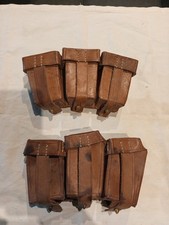 2x 3er Patronentasche, 2.WK, 1.WK, Wehrmacht für Karabiner K98, braun