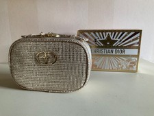 Christian Dior CD Limited Edition 2025 Pouch Kosmetiktasche Gold mit Griff