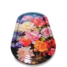 Serviertablett oval bedruckt